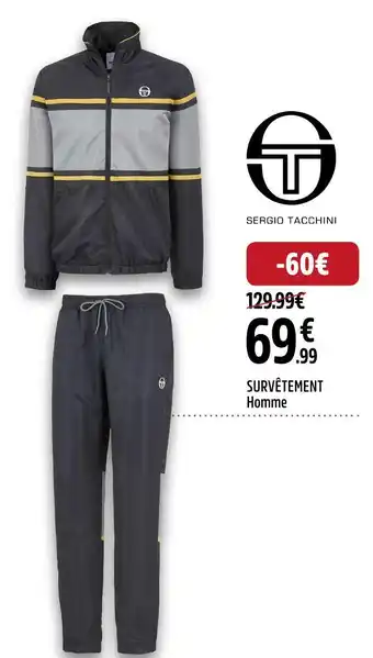 Intersport Sergio tacchini survêtement homme offre