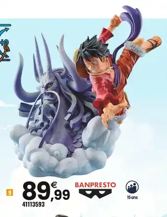 JouéClub Banpresto figurine one piece dioramatic monkey.d. luffy the brush offre