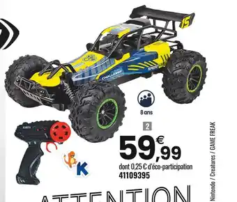 JouéClub Team city véhicule 4x4 de course rc 1/10ème offre