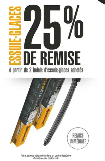 Bestdrive BON PLAN SUR LES ESSUIE-GLACES offre