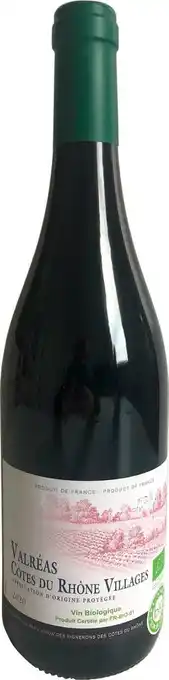Match Côtes du Rhône Villages Valréas AOP offre