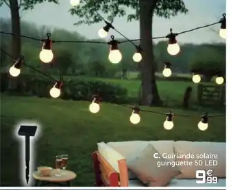 Gifi Guirlande solaire guinguette 50 Led offre