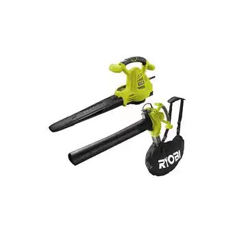 Bricomarché Souffleur aspiro-broyeur électrique ryobi 2800w 2en1 - rbv2800csv offre
