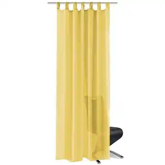 Bricorama Rideau occultant 2 pcs voile 140 x 245 cm jaune - jaune offre