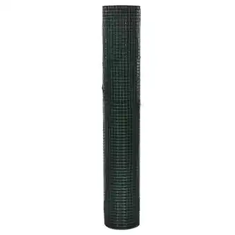 Filet 1 m x 25 m maille galvanisée et enduit de pvc 25 x 25 mm - vert