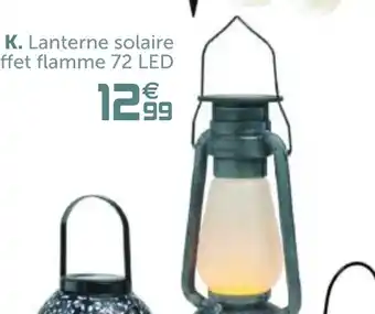 Gifi Lanterene solaire effer flamme 72 Led offre
