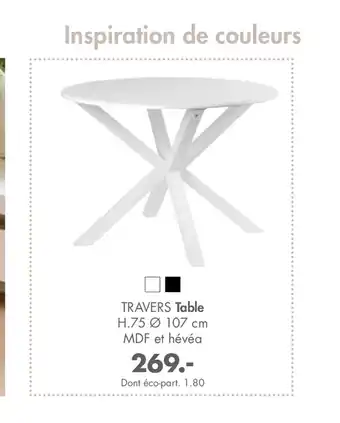 Casa Traver Table offre