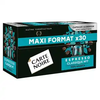Carrefour Carte noire capsules de café maxi format offre