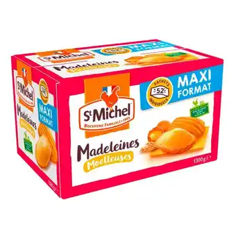 Carrefour St michel madeleines moelleuses nature maxi format offre
