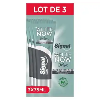 Carrefour Market Signal dentifrice white now offre