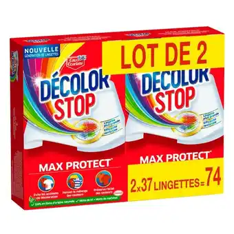Carrefour Market Decolor stop lingettes anti décoloration offre