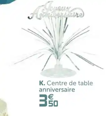 Centre de table anniversaire