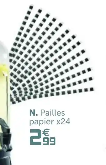 Pailles papier x24