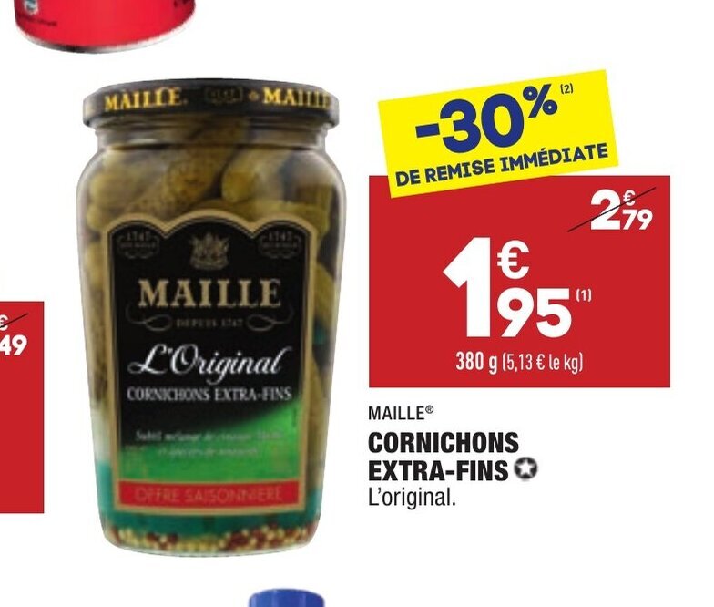 Promo Cornichons ExtraFins chez ALDI