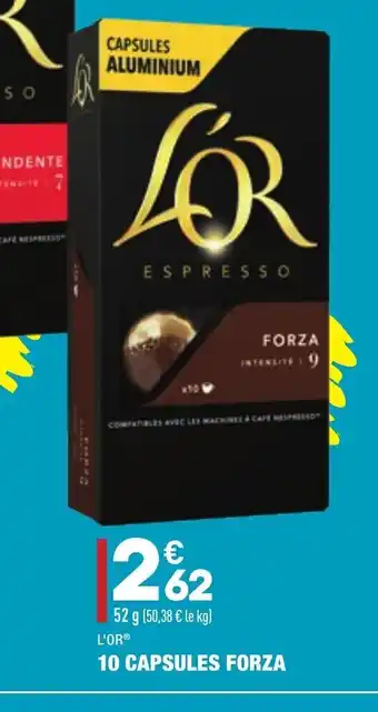 ALDI 10 Capsules Forza offre