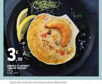 E.Leclerc COQUILLE ST-JACQUES QUALITÉ TRAITEUR" offre