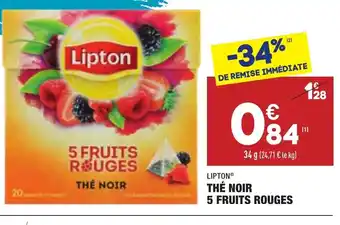 ALDI Thè Noir 5 Fruits Rouges offre
