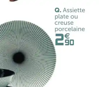 Gifi Assiette plate ou creuse porcelaine offre