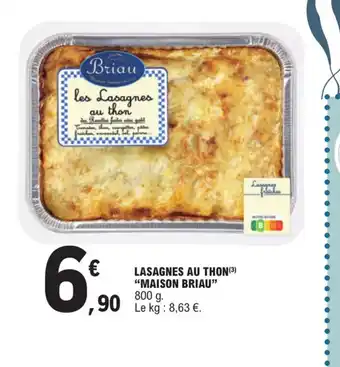 E.Leclerc LASAGNES AU THON MAISON BRIAU offre