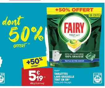 ALDI Tablettes Lave-Vaisselle Tout En Un offre