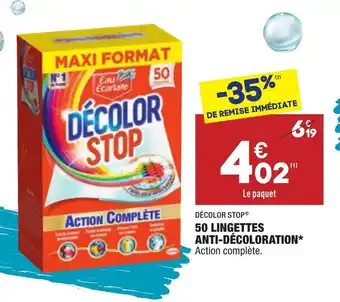 ALDI 50 Lingettes Anti-Dècoloration* offre