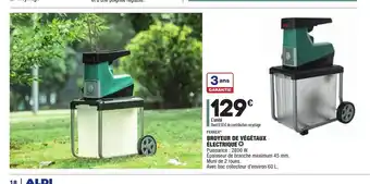 ALDI Broyeur De Vègètaux èlectrique offre