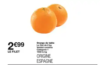 Monoprix Orange de table offre