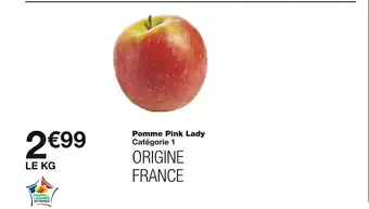 Monoprix Pomme pink lady offre