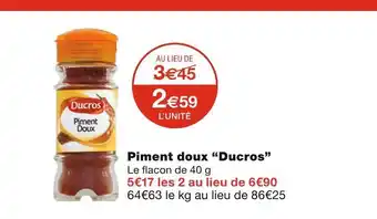 Monoprix Ducros piment doux offre