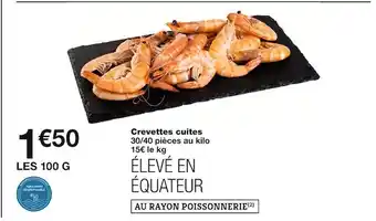Monoprix Crevettes cuites offre