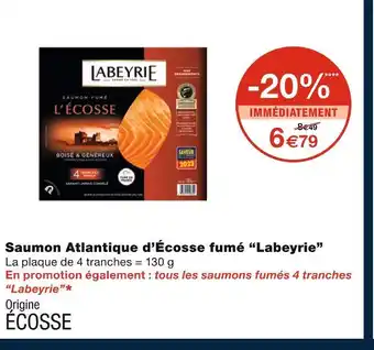 Monoprix Labeyrie saumon atlantique d’écosse fumé offre