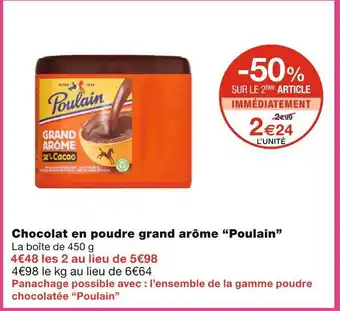 Poulain chocolat en poudre grand arôme