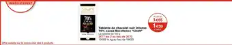 Monoprix Lindt tablette de chocolat noir intense 70% cacao excellence offre