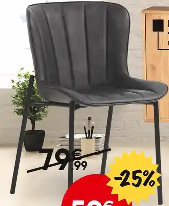 Maxi Bazar Chaise stefi marron ou noire offre