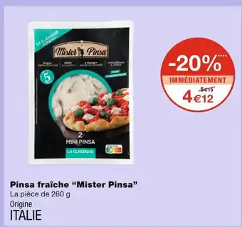 Mister pinsa pinsa fraîche