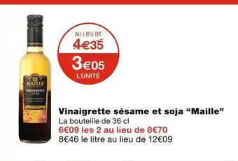 Monoprix Maille vinaigrette sésame et soja offre