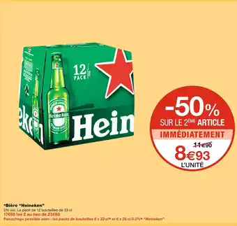 Monoprix Heineken bière offre