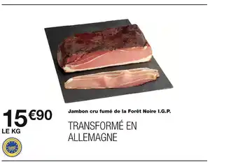 Monoprix Jambon cru fumé de la forêt noire i.g.p offre