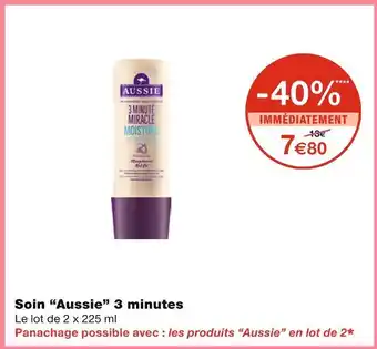 Monoprix Aussie soin 3 minutes offre