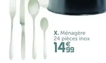 Gifi Ménagère 24 pièces inox offre