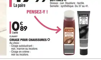 ALDI Cirage Pour Chaussures offre