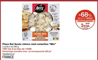 Monoprix Mix pizza del gusto chèvre miel noisettes offre