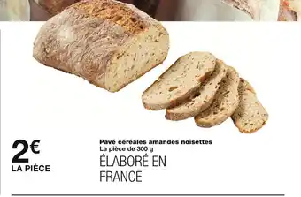 Monoprix Pavé céréales amandes noisettes offre