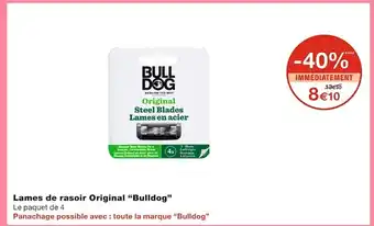 Monoprix Bulldog lames de rasoir original offre