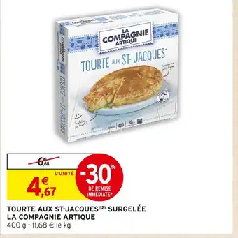 La compagnie artique tourte aux st-jacques surgelée