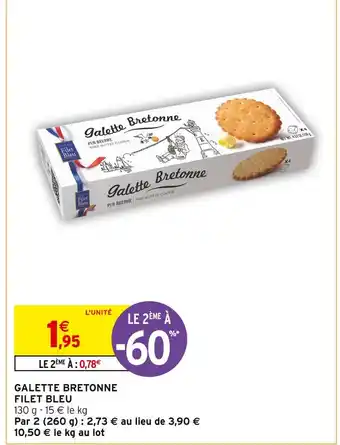 Intermarché Filet bleu galette bretonne offre