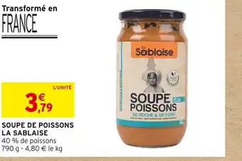 Intermarché La sablaise soupe de poissons offre