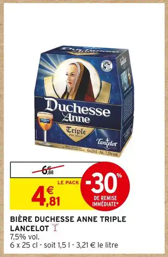 Intermarché Lancelot bière duchesse anne triple offre
