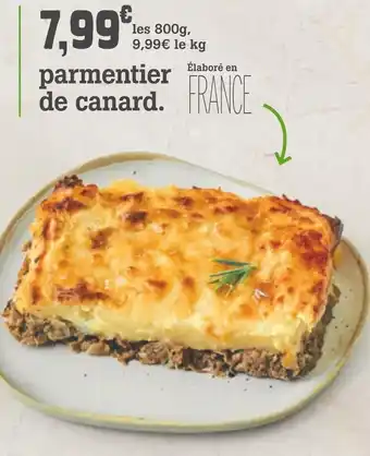 Parmentier de canard