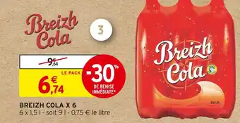 Intermarché Breizh cola breizh cola x 6 offre